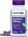Natrol Acai Berry 900 mg na obrok, prehranska dopolnila za antioksidant podporo, 75 kapsul, 37 dnevna zaloga