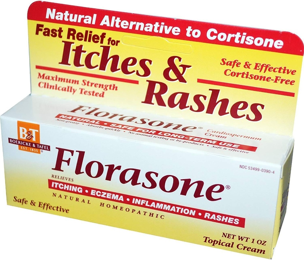 Boericke & Tafel Florasone Srbečica & izpuščaji Krema - 1 oz, 2 paket