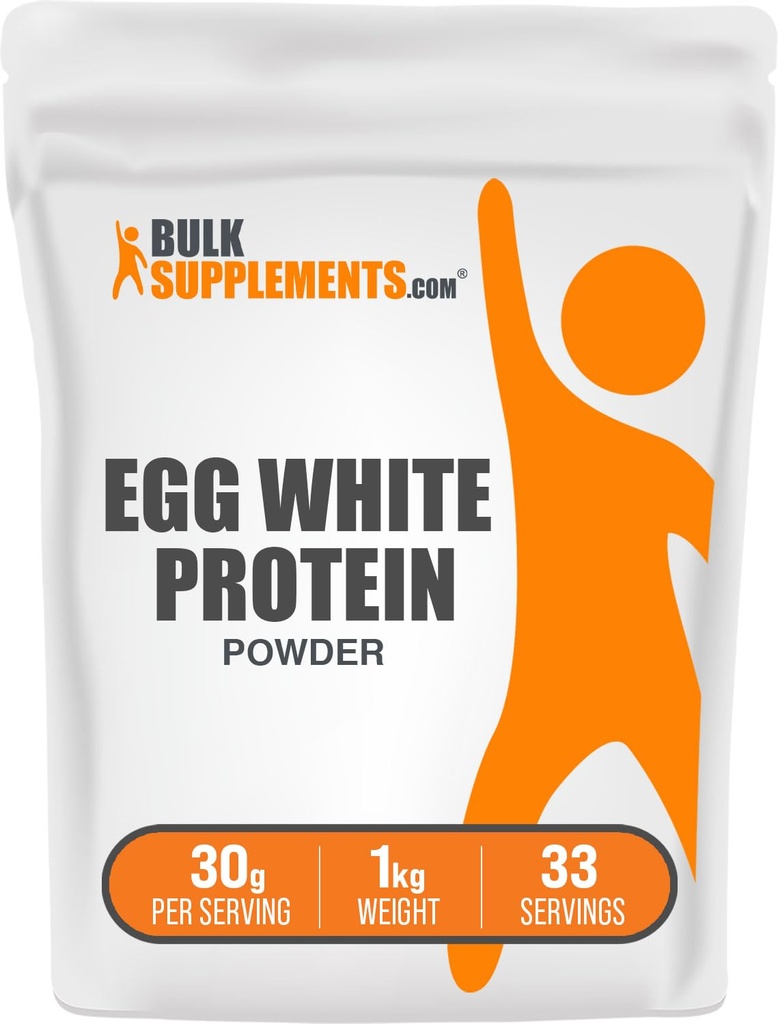 BulkSupplements.com Beljakovine v prahu - beljak v prahu, brez laktoze - brez arome in mleka, 30g na serviranje, 1kg (2,2 kg) (paka po 1)