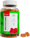 Khair Halal Adult Multivitamins Gummy - Vegan, Non-GMO - Gluten Free, želatina - Esencialni vitamini: Vitamin A E C D B12 & Vitamin B6 Halal Vitamini - 60 Gumies