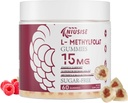 L-metilfolat 15mg Gumiji za odrasle, brez sladkorja Gumiji pomagajo izboljšati energijo, delovanje možganov - Aktivna folna kislina in vitamin B12 dodatek za imuno podporo, Non-GMO, Gluten brez