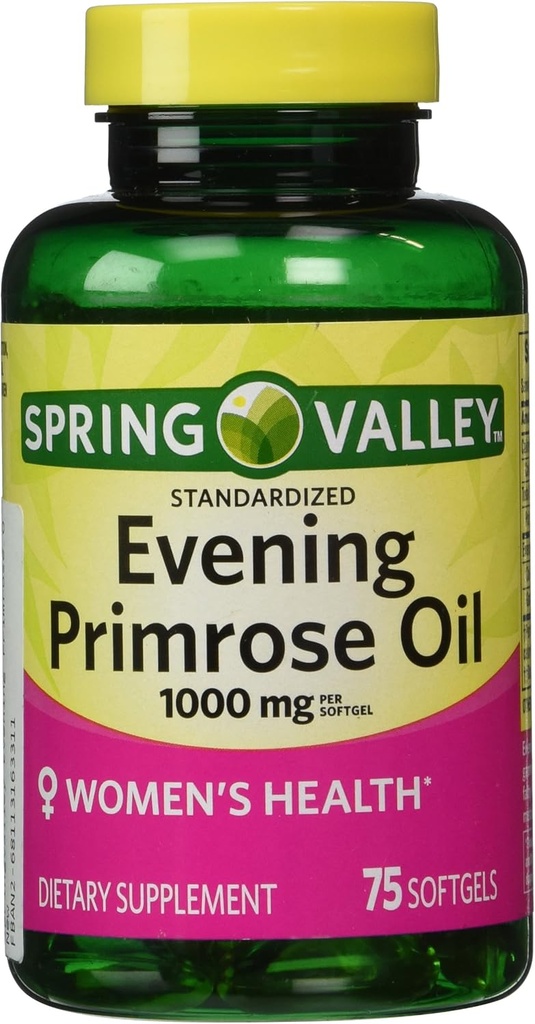 Spring Valley - Večer Primrose Oil 1000 mg, 75 Softgels