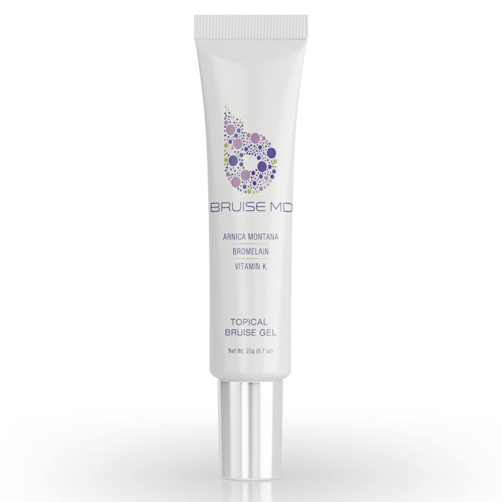 Topični gel za modrice in otekanje, 20% Arnica, Bromelain, 2% Vitamin K Oksid, 20g (0,7 fl oz) – Napredna koncentrirana formula za zdravljenje modric