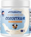 Vitamatski goveji kolostrum 30% IgG v prahu – dodatek za zdravje, rast las, lepoto, okrevanje mišic, in imunosupresivno podporo - Easy to Mix - 60 Gram (30 servingov, brez arome)