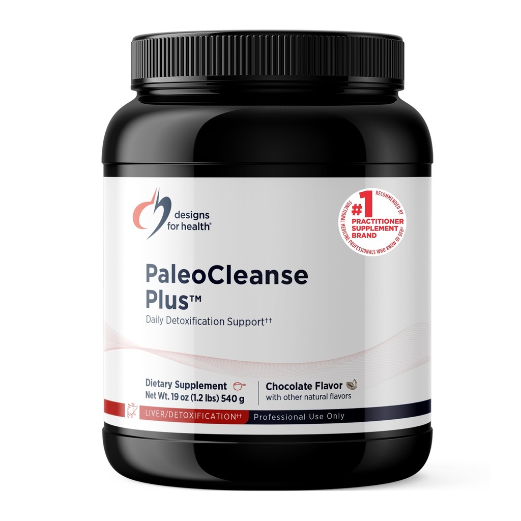 Designs for Health PaleoCleans Plus - Detox Powder z 18g beljakovin Broth, antioksidant zelišča, vitamini + minerali - Smoothie Shake Drink Mix, Čokolada (15 Servings / 525g)