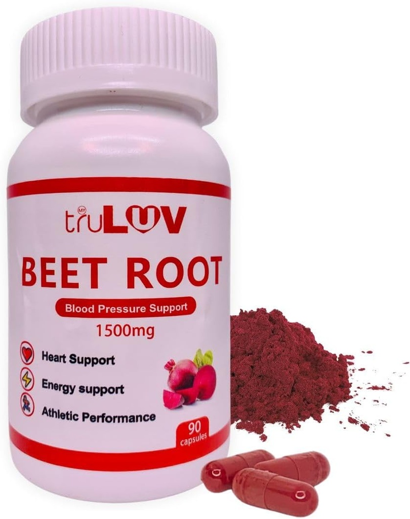 Beet Root kapsule 1500mg, 90 Count – Podpira zdravje