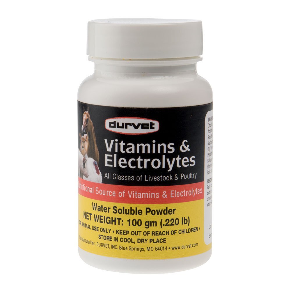 Durvet 698468 Vitamini in elektroliti za živinorejo in perutnino 100G