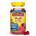 Narava Made Multi za njega, Mens Multivitamini Gumies, Energy Presnova Podpora, Multivitamin za moške, 150 Gummy Vitamini in minerali, 75 Day Supply