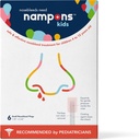 Nampons Otroci Nosebleed Stoppers - 6 Enostavno za uporabo Nose krvavitev Stopper Plugs Kit za otroke. Zaupajo mu pediatri. Hypoallergenic Clotting agent ustavi nosne krvavitve hitro na stiku. Varno in brez bolečin