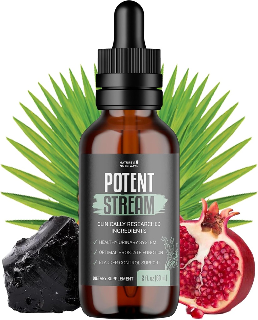 PotentStream kapljice - Original Formula, Naravni tekoči dodatek z rastlinskimi izvlečki 