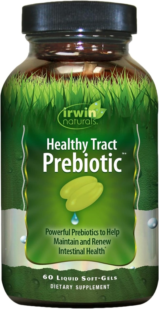 Irwin Naturals Healthy Tract Prebiotic dodatek, 60 Count