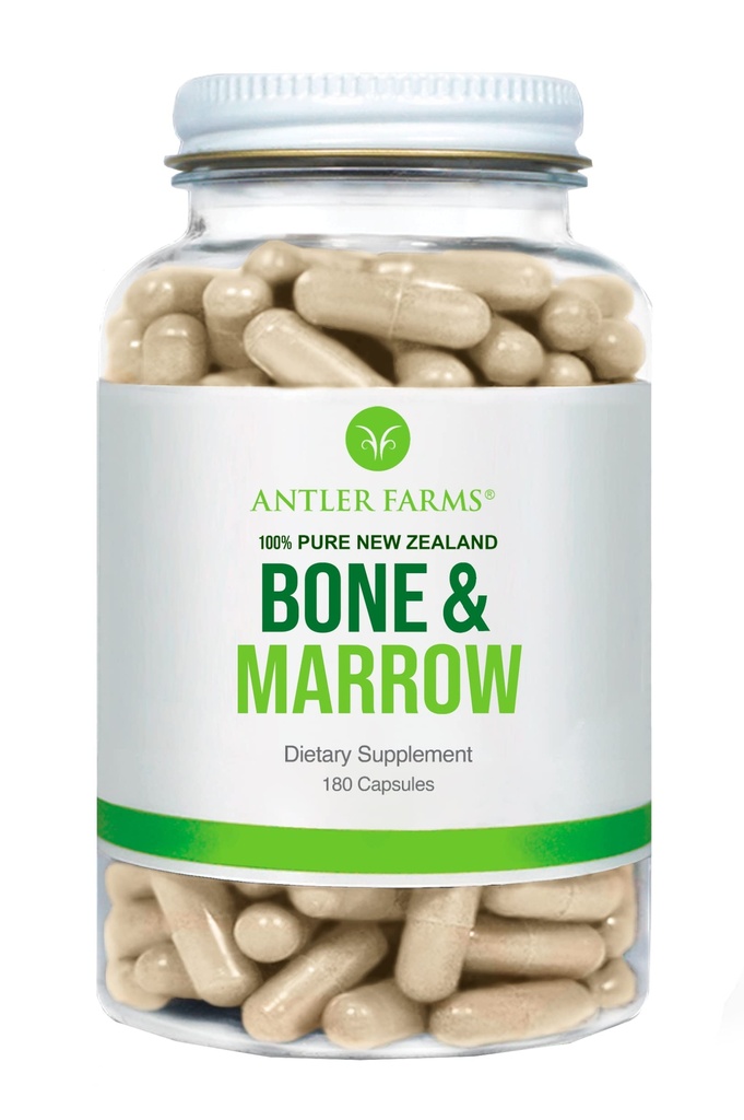 Mravljinčne farme - 100% Pure Nova Zelandija Bone & Marrow, 180 Kapsule, 750mg - Krma za travo, Pašta vzgojena celoten izvleček kosti, hladno obdelana, zdrave esencialne maščobe, stemske celice, kolagen, kalcij