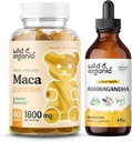 Wild & Organic Maca koren Gummies & Ashwagandha Tinkture 4 fl oz