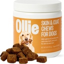Ollie Dog Skin & Coat dodatek, Soothes Drage kože, spodbuja zdravo & Svetle kože & Coat, 60 Count Appx.
