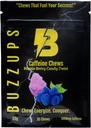 BuzzUps Caffeine Gummies – 100mg Caffeine na Gummy, Buzzin Berry Flavor, Energy Boost za šport, Gaming, Tekanje, Kolesarjenje, Fokus, Endurance dodatek (10 Gummies, 1 Pack)