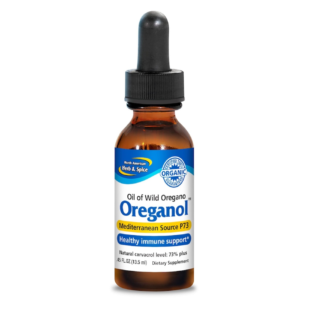 SEVERNA AMERIŠKA HERB & SPICE Origanol - 0,45 fl. oz. - Nepredelano, divje, organsko Origano olje - Mediteranski vir P73 - Non-GMO - 194 Servingov