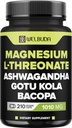 Magnezijev L-treonat Kapsule 1010 mg - 210 Kapsule - obložene z Ashwagandha Root, Gotu Kola Leaf & More