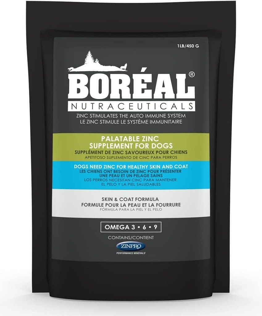 Boréal Palatable Cinkov dodatek za pse 16 oz Re-Sealable Bag