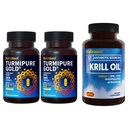 BioEmblem Kurkumin z klinično raziskano TurmiPure Antarktika Krill Oil dodatek