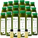 5 Day Green Juice čiščenje s surovo vodo, vse naravne surovine, veganski detox, hladno stiskani sok, 30 steklenic 12oz, 3 ingver posnetkov