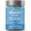 Serenity Sleep Natural Sleep Aid – Močna mešanica magnezija, Valerian Root in Melatonin – Naravni Sleep Aid – Nenavaden način za sprostitev in dobili dober spanec – 60 Veganske mehke kape