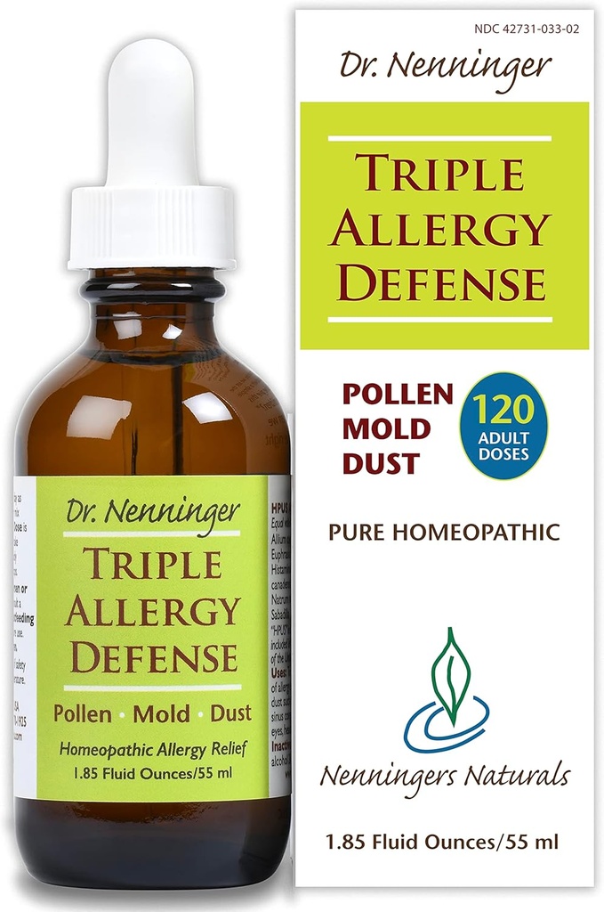 Trojna Alergija Obramba 120 Odmerki Multi-Simptom Relief Pollen Mold prah