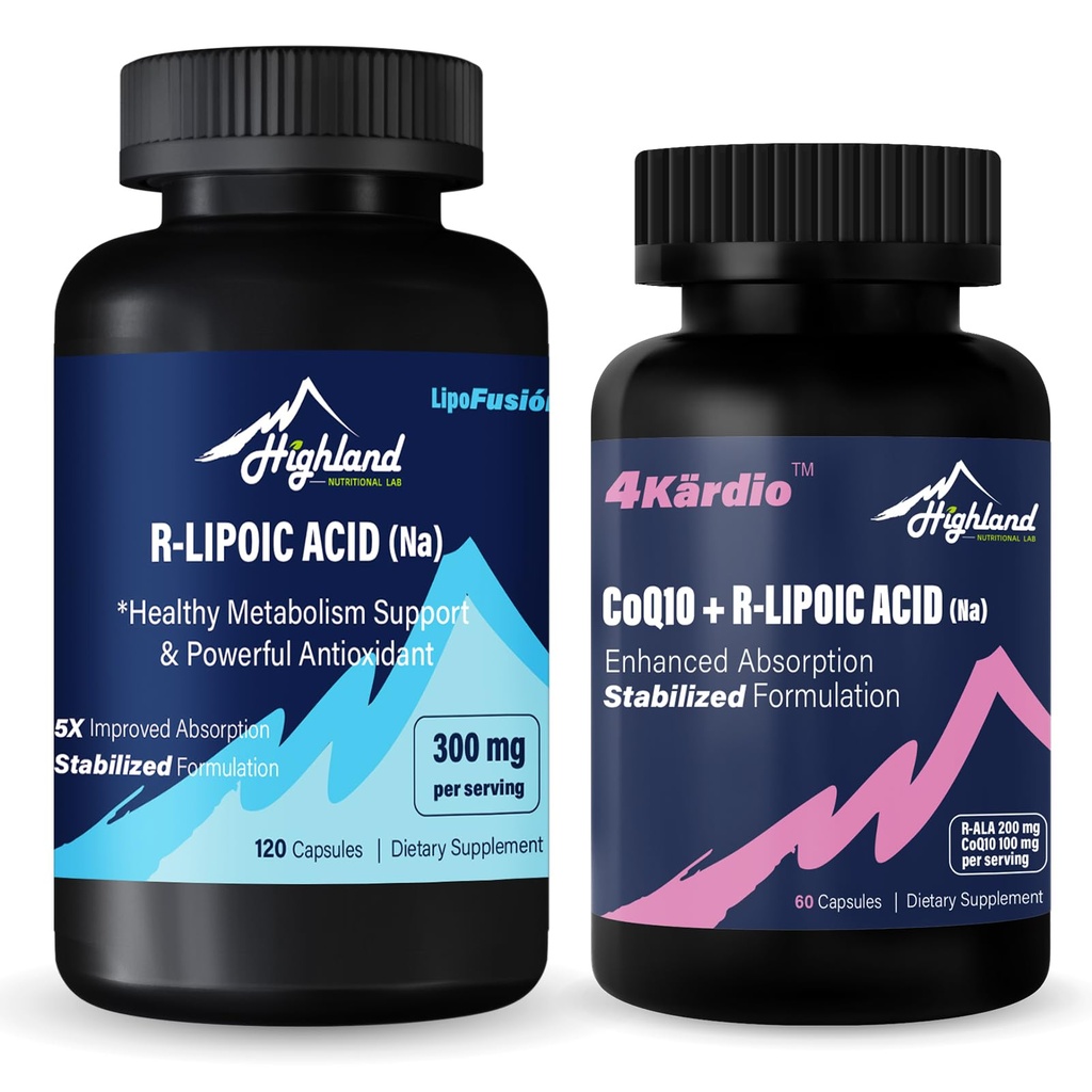 R-lipojska kislina (Na) + CoQ10 in R-lipojska kislina (Na)