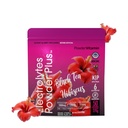 PrašekVitamin Elektroliti v prahu Plus (50 strežnikov) Črni čaj Hibiscus Elektrolitni prašek Keto, brez sladkorja, roza himalajska sol, 1000mg kalij, 120mg kalcij, 120mg magnezij, hidracija v prahu