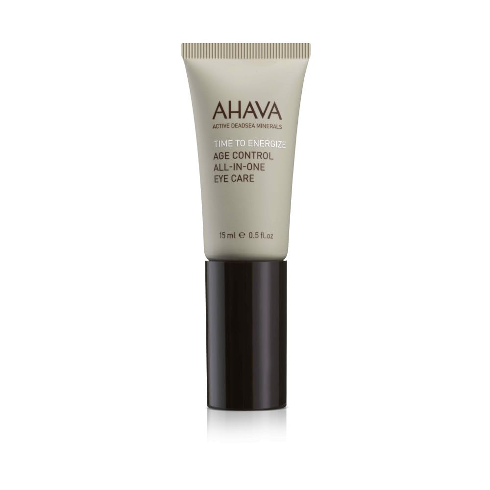 AHAVA Čas za energizacijo moških starostno kontrolo All-in-One Oce Care - Osvežitev & Hidrating Gel za gladko podolje, zmanjšanje temnih krogov, z Osmoter, Aloe Vera, Caffeine, Peptides & G-Force, 0.5 Fl.Oz