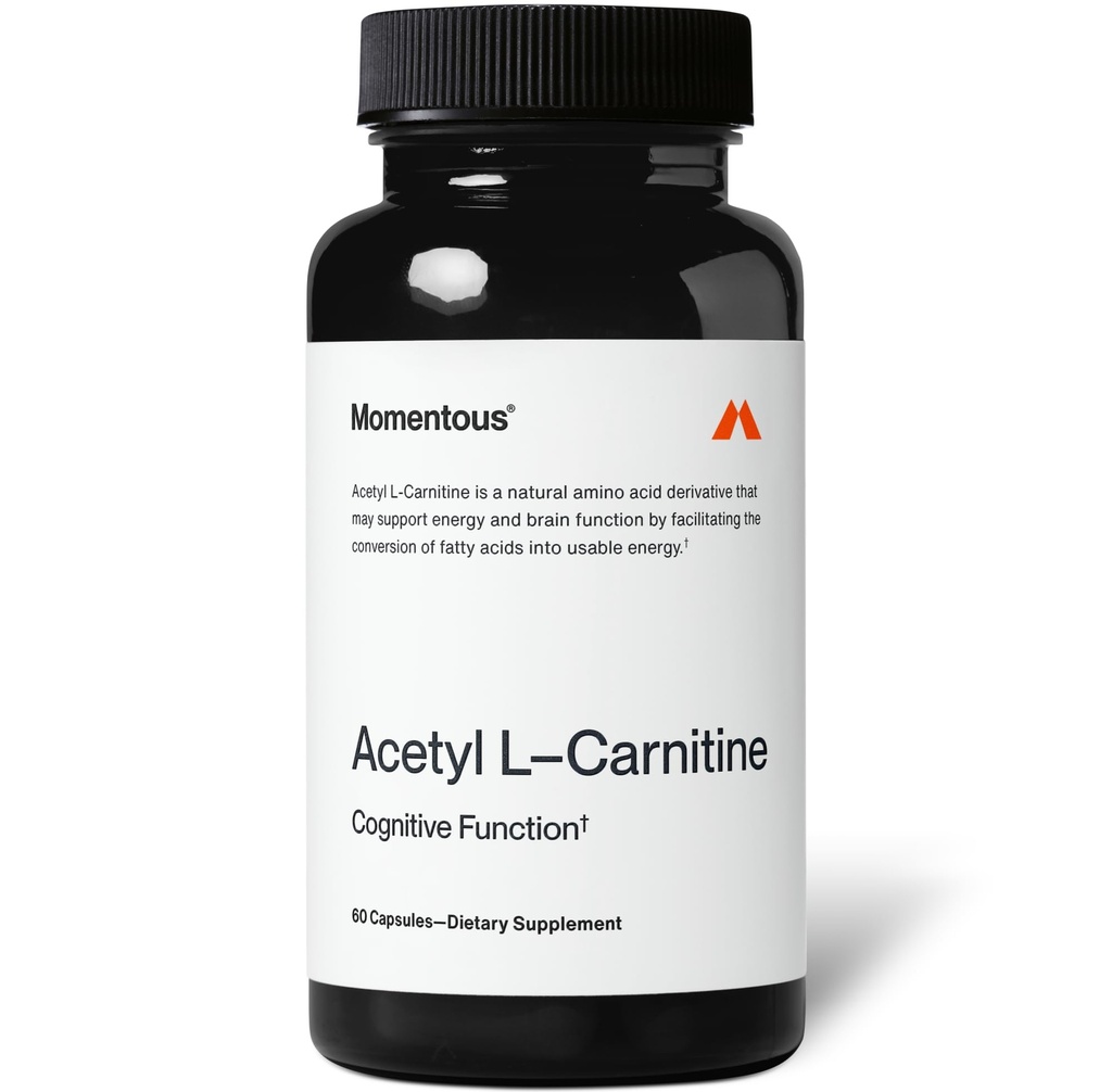 Momentous Acetil-Carnitine - NSF Certified for Sport - 60 Servings
