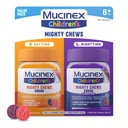 Mucinex Otroci Mogočni žveči Otroci Kašelj Medicina Dnevno in nočno vrednost Pakiranje, Enostaven za odmerek Kaš Supresant za otroke z Dekstrometorfan, Mešane Berry Flavor, 32 Medicated žvečljive tablete