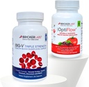 Bricker Labs Balance & Flow Duo: Krvni pretok in sladkor Podpora: Velika V Trojna moč Vanadil Sulfate in OptiFlow krvni pretok dodatek