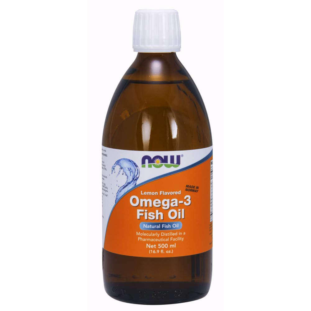 Zdaj dopolnila, Omega-3 ribje olje tekoče, molekulsko destilirano, limonina aroma, 16.9-Ounce