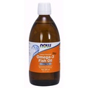 Zdaj dopolnila, Omega-3 ribje olje tekoče, molekulsko destilirano, limonina aroma, 16.9-Ounce