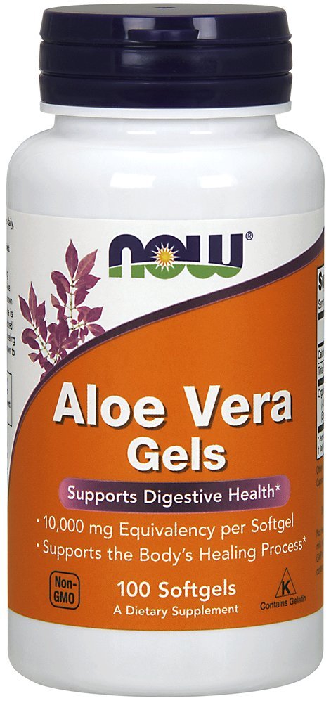 Zdaj hrana Aloe Vera, 100 softgels
