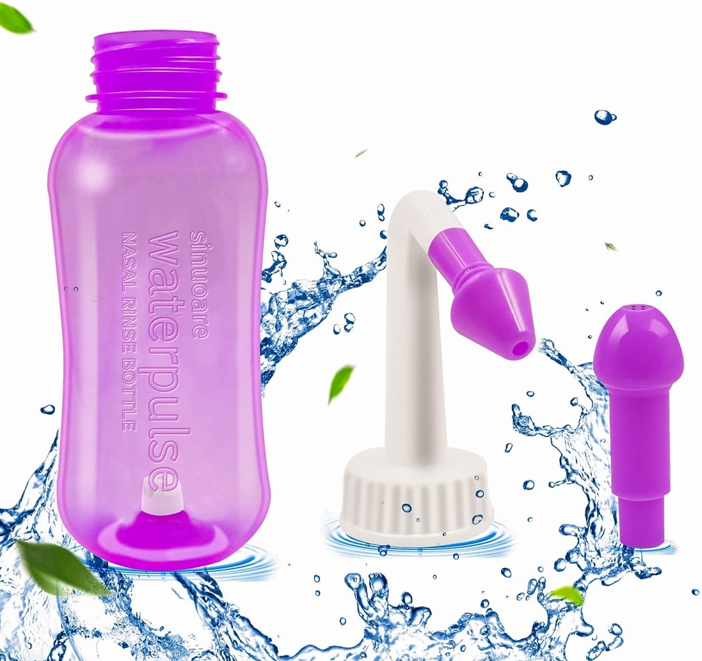 Nazalna steklenica za pranje, Abnaok Sinus Rinse in Nasal namakanje Nazal Pranje steklenica Naprava Nasal namakanje Kot za odrasle in otroka