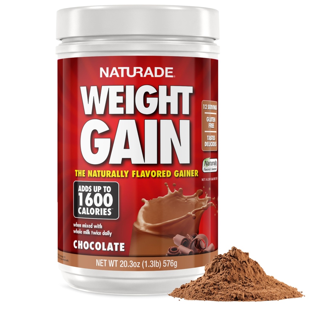 Naturade - vsa mešanica naravnega priokusa - brez glutena, okus po okusu, 1600 kalorij na obroke - Mass Gainer w/ ogljikovi hidrati in beljakovine - čokolada, 20.3 Ounce (12 postrežb).