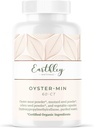 Earthley Wellness, Oyster-Min kapsule, naravni cink in mineralna dopolnila, spodbuja energijo in razpoloženje, bogata z antioksidanti in aminokislinami, 100% Pure & Biorazpoložljiv (60 kapsul)