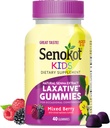 Senokot Kids Mixed Berry Laxative Gummies for Age 2+, Senna Extract for Gentle, Čez noč Relief of Occasional zaprtje, 40 ct