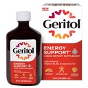 Geritol, Tekoči vitamin in železo dodatek, energijska podpora, Vsebuje visoko moč B-vitaminov in železa, prijetno degustacijo, enostavno požiranje, Brez umetnih sladil, Ne-GMO, 12 Oz