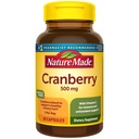 Narava made Cranberry dodatek 500mg z vitaminom C za imuno in antioksidant podporo, Cranberry mešanica za zdravje sečil Tract, en na dan, 60 kapsule
