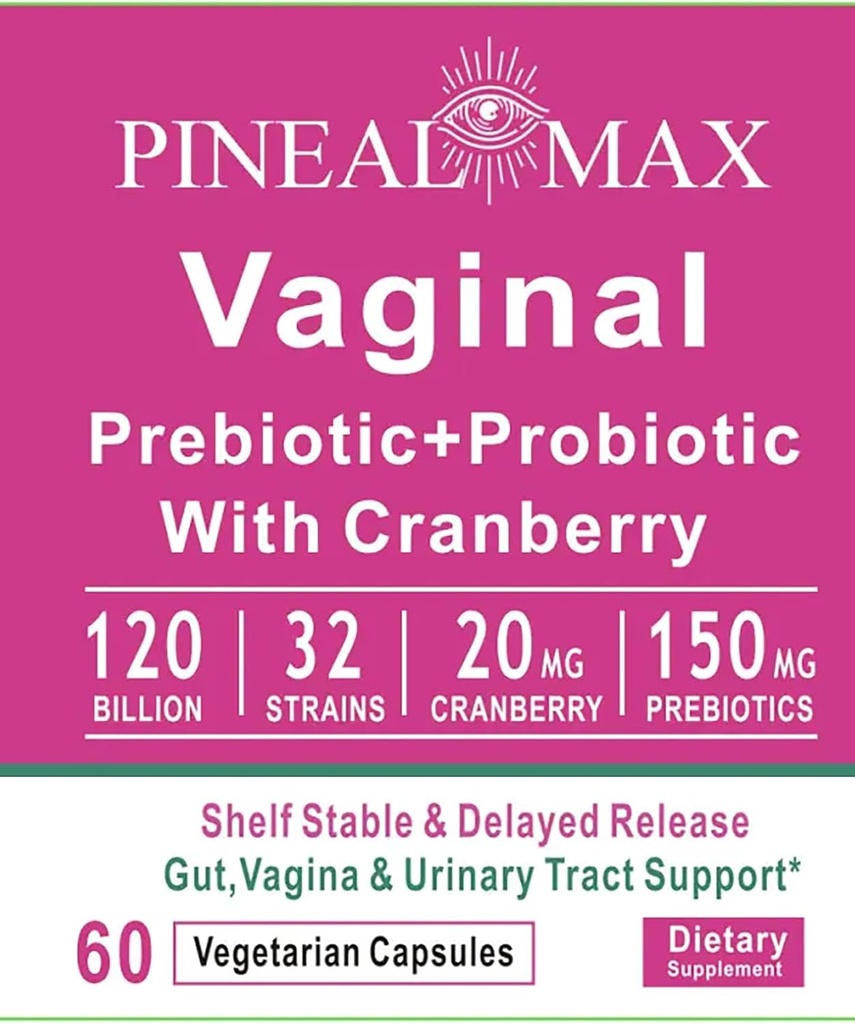 Vaginalni prebiotik+Probiotik z brusnico, 120 milijard CFU, 32 sevi, 150mg Prebiotiki