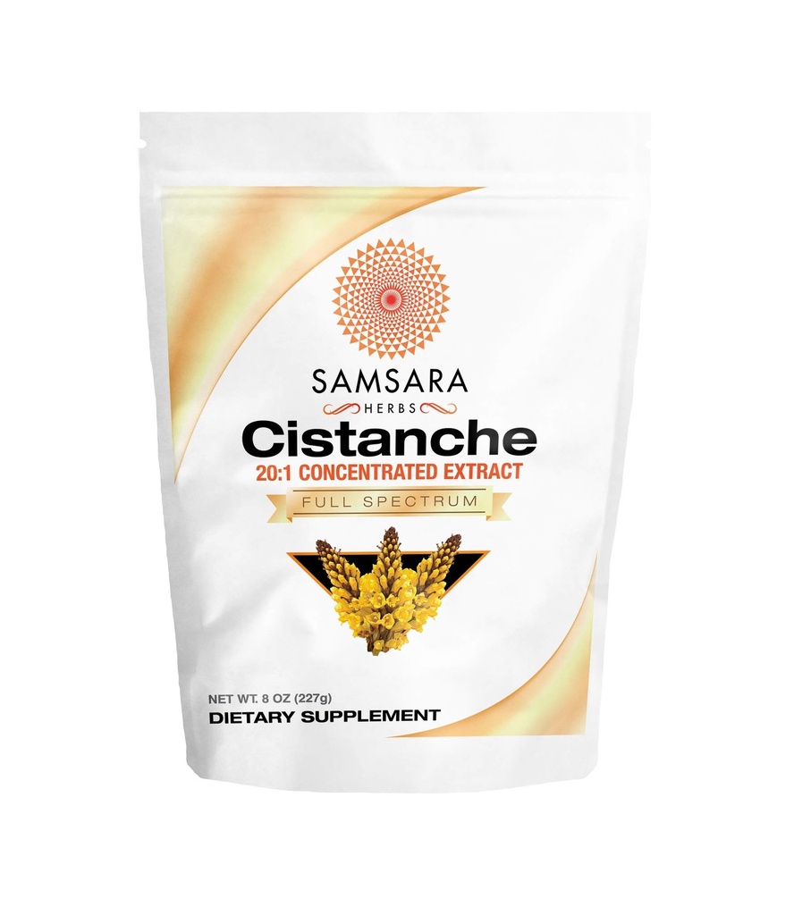 Samsara Herbs Cistanche Extract Powder (8oz) 20:1 Koncentracija - Izdelano v ZDA - 3. stranka Tested - Moč, Vitalnost & Mood (Huge 2950mg Serving)