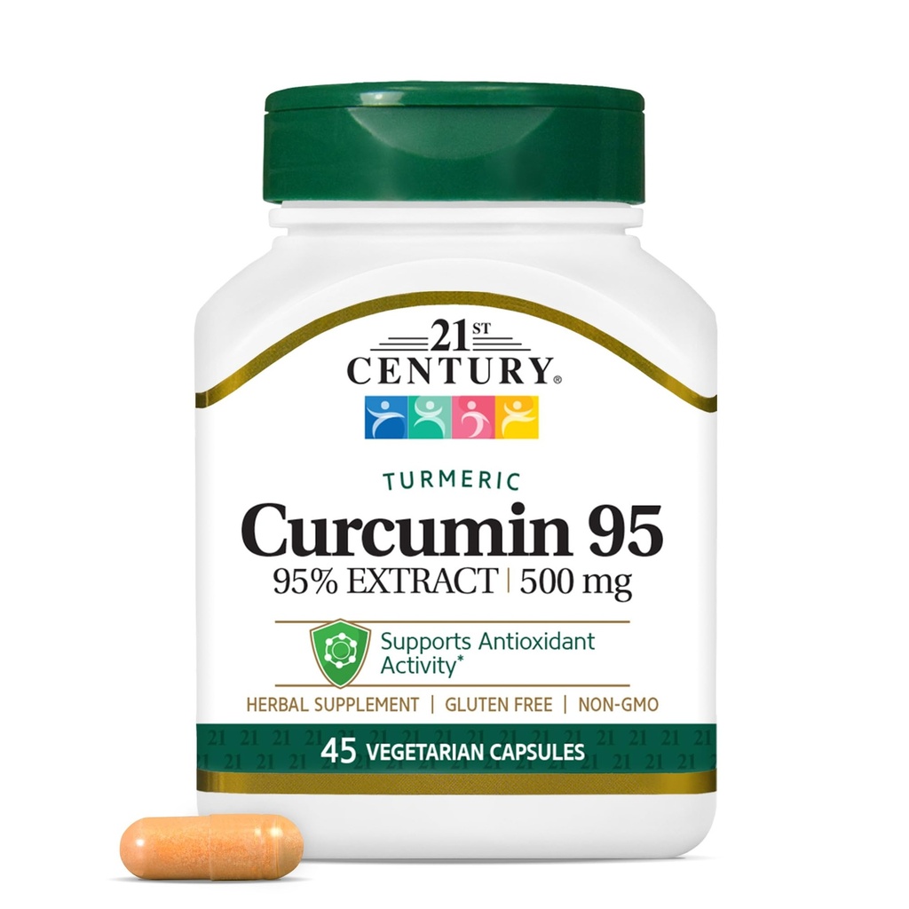 21. stoletje Curcumin 95 Zeliščni dodatki, 45 grof (22757)