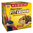FITCRUNCH Beljakovinske čokoladice, prigrizek velikosti vrednost paket, Gluten brez, izdelan iz sirotkinih beljakovin (20 Prigrizek velikosti čokoladice, arašidovo maslo)