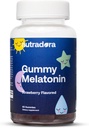 Melatonin Kids Sleep Gumies - Sleep Gumies za otroke in odrasle Pomoč pri urejanju spanja, Wake Cycle, Relaxation, Izboljšati spalno odličnost, Jagodni okus, Made in USA, 60 Gummies