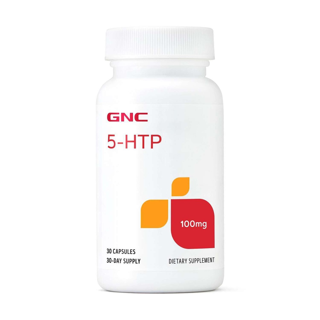GNC 5-HTP 100 mg, brez glutena, 30 števk