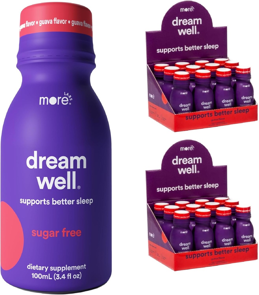 Več Labs Dream No, 5MG Melatonin Holistična rešitev za spanje, Ne-Habit Oblikovanje s 5HTP, Lemon Balm, Jujube Semena, Glycine (Pack of 24)