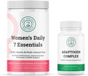 Ženske Daily 7 Essentials & Adaptogen Complex Bundle - Popoln multivitaminski paket s podporo za prilagajanje stresu za ženske optimalno zdravje