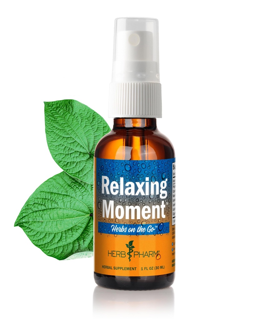 Herb Pharm Herbs on the Go: Relaxing MomentTM Kava Kava Dodatek Prenosni Spray 